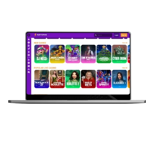 PartySpins anmeldung